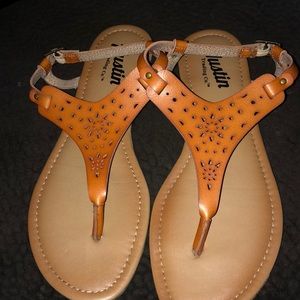 Tan sandals